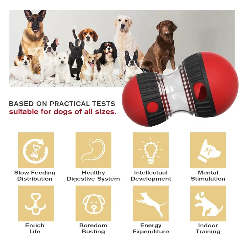 Dog Toys Increase Intelligence Elliptical Track Rolling Ball Leaky Food Develop Good Habits Sturdy Durable Interactive Pet Toys